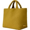 Women's St. Barths Hand-Woven Neoprene Medium Tote, Chartreuse - Bags - 2