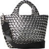 Women's St. Barths Hand-Woven Neoprene Crossbody Strap Petit Tote, Titanium - Bags - 1 - thumbnail