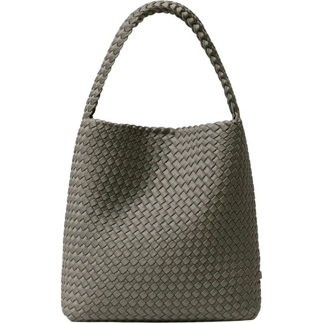 Women's Nomad Hand-Woven Neoprene Wide Handle Hobo Handbag, Laurel