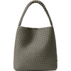 Women's Nomad Hand-Woven Neoprene Wide Handle Hobo Handbag, Laurel - Bags - 1 - thumbnail