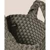 Women's St. Barths Hand-Woven Neoprene Crossbody Strap Petit Tote, Laurel - Bags - 3