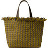 Women's Havana Hand-Woven Neoprene Magnetic Snap Medium Tote, Palma - Bags - 1 - thumbnail