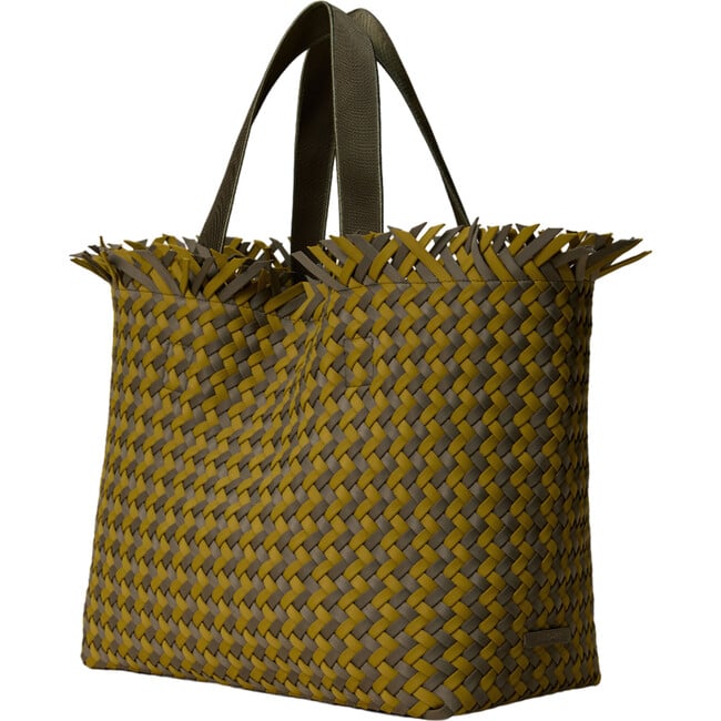 Women's Havana Hand-Woven Neoprene Magnetic Snap Large Tote, Palma - Bags - 2