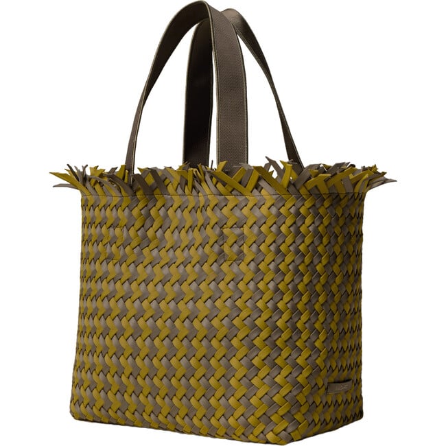 Women's Havana Hand-Woven Neoprene Magnetic Snap Medium Tote, Palma - Bags - 2