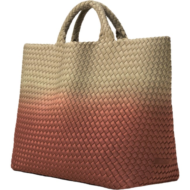 Women's St. Barths Dip-Dyed Hand-Woven Neoprene Large Tote, Java - Bags - 2