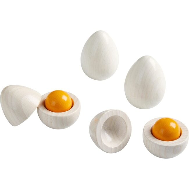 Wooden Eggs with Removable Yolk Play Food - Play Food - 2