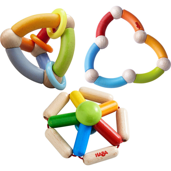 Wooden Clutching Toys Baby Bundle - Teethers - 1