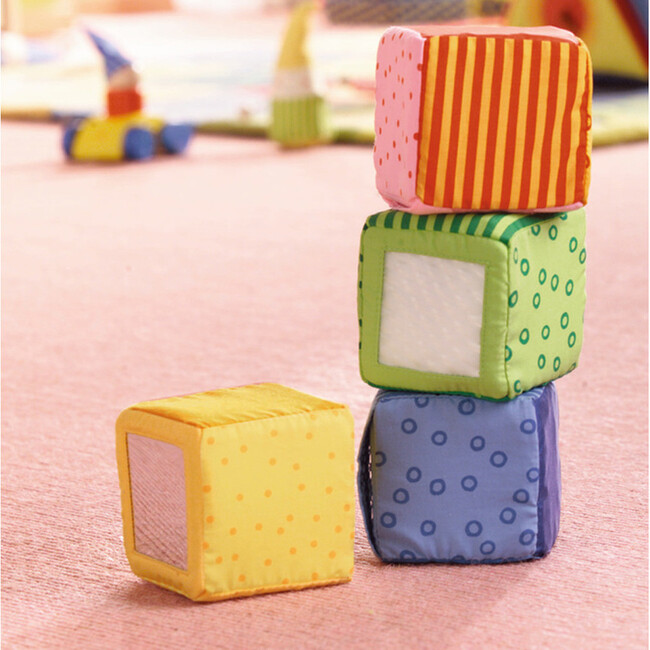 Happy Quartett Baby's 4 Piece Soft Block Set - Developmental Toys - 3