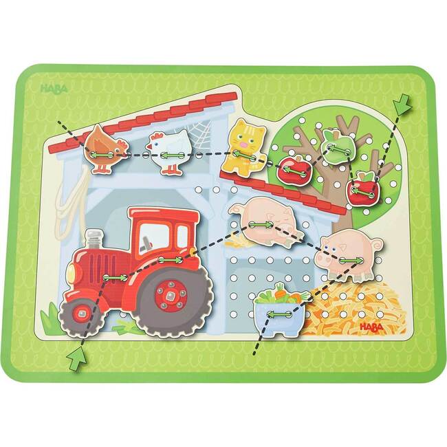 Farm Threading & Lacing Game - Developmental Toys - 6