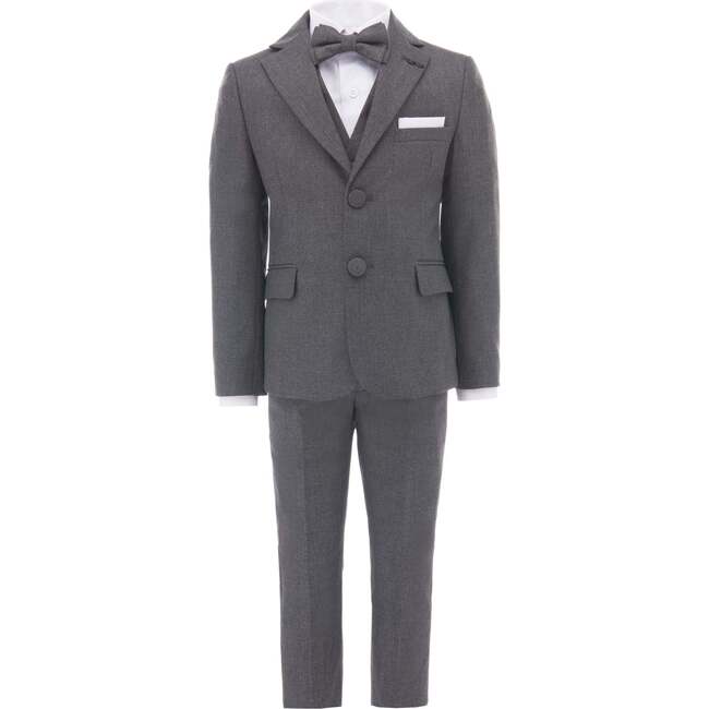 5pc Peak Lapel Tuedo, Gray