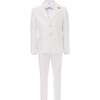 5pc Peak Lapel Tuxedo, Ivory - Suits & Separates - 1 - thumbnail