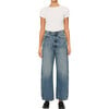 Women's Taylor Ultra High Rise Relaxed Crop Barrel Jeans, Endless Sea - Jeans - 1 - thumbnail