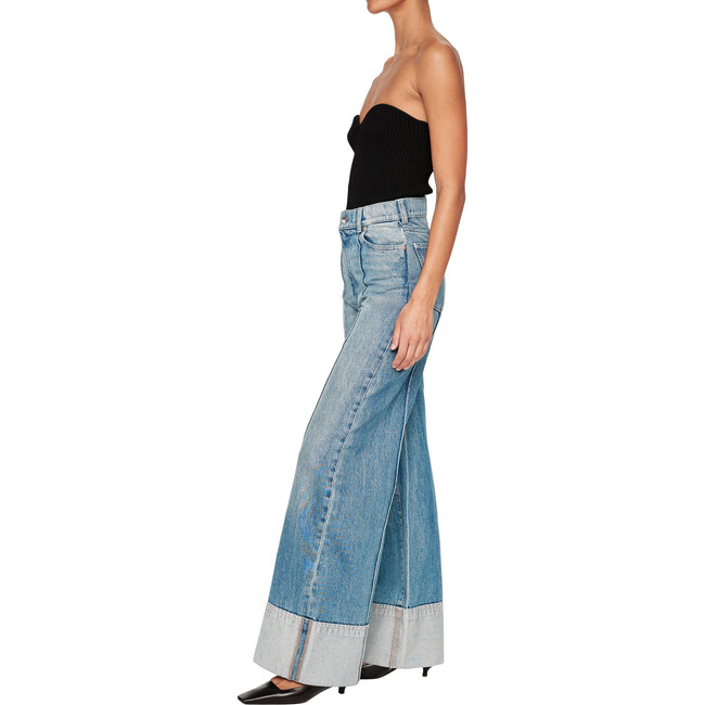 Women's Hepburn Cuffed High Rise 32'' Wide-Leg Jeans, Springdale - Jeans - 2