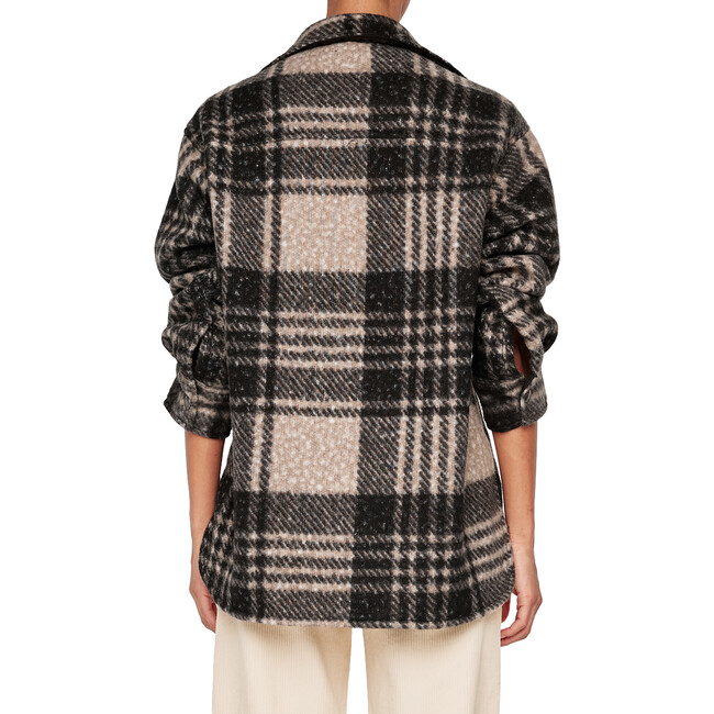 Women's Faye Plaid Long Sleeve Relaxed Fit Button-Down Shirt , Fuzzy - Shirts - 3