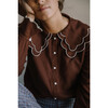 Women's Paula Shirt, Chocolate - Blouses - 1 - thumbnail