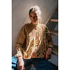 Women's Victoria Shirt, Mustard Ikat print - Blouses - 1 - thumbnail