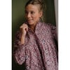 Women's Victoria Shirt, Violine Ikat print - Blouses - 4