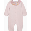 Little Liberty Claire Floral Print Long Sleeve One-Piece, Pink & Claire Aude - Rompers - 1 - thumbnail