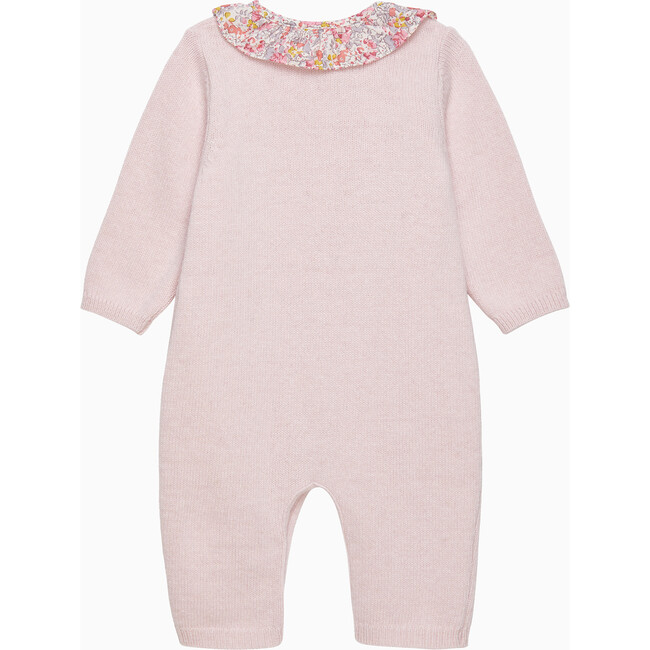 Little Liberty Claire Floral Print Long Sleeve One-Piece, Pink & Claire Aude - Rompers - 2