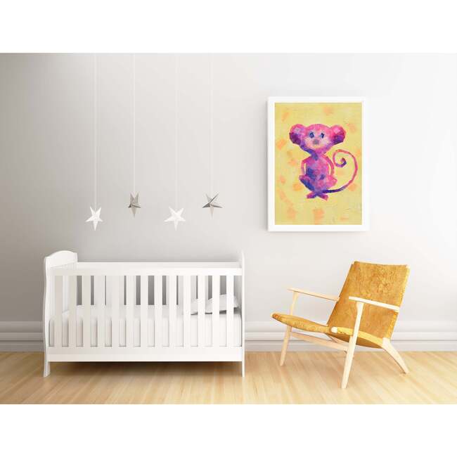 Cheeky Monkey Print 11x14 Vertical Frame, Purple - Wall Décor - 3