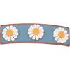 Wide Bar 3-Flower Barrette Clip, Laguna - Hair Accessories - 1 - thumbnail