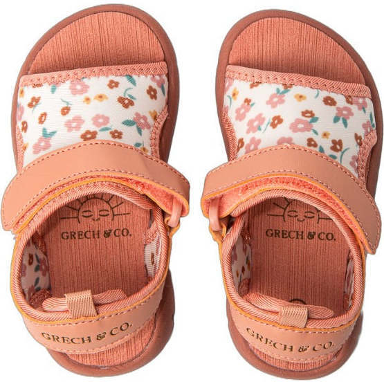 Ultra-Lightweight Velcro Strap Play Sandal, Sunset Meadow