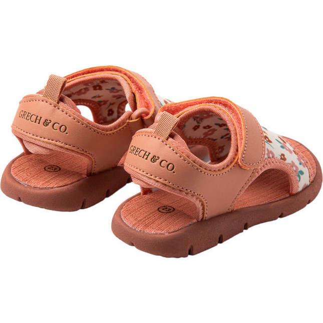 Ultra-Lightweight Velcro Strap Play Sandal, Sunset Meadow - Sandals - 2