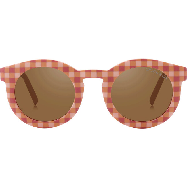 Teens Classic Bendable & Polarized Sunglasses, Sunset Gingham