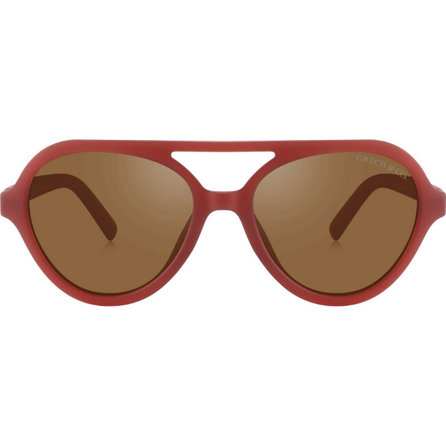 Teens Aviator Semi-Bendable & Polarized Sunglasses, Cinnamon