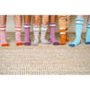 Organic Cotton Ribbed Tube Socks, Sunset - Socks - 3