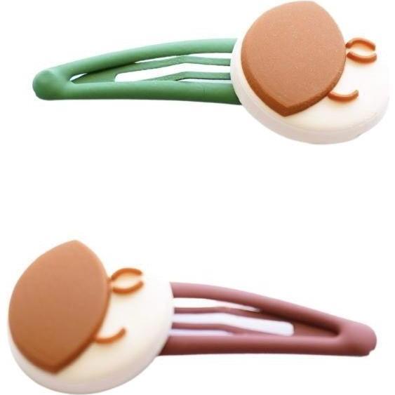 Minimalist Snap Clips, Moon (Set of 2) - Hair Accessories - 1