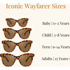 Kids Iconic Wayfarer Polarized Sunglasses, Tortoise - Sunglasses - 4