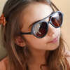 Kids Aviator Semi-Bendable & Polarized Sunglasses, Black - Sunglasses - 3