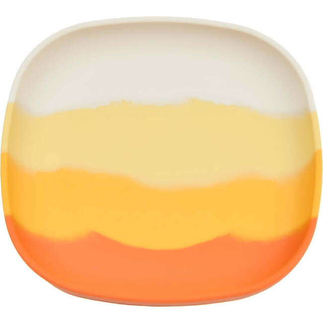 Color Splash Collection Suction Silicone Plate, Sienna Ombre