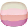 Color Splash Collection Suction Silicone Plate, Mauve Rose Ombre - Tableware - 1 - thumbnail