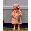 Fishtail Hooded Long Raincoat, Sienna Gingham - Raincoats - 4