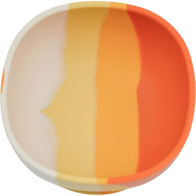 Color Splash Collection Suction Silicone Bowl, Sienna Ombre