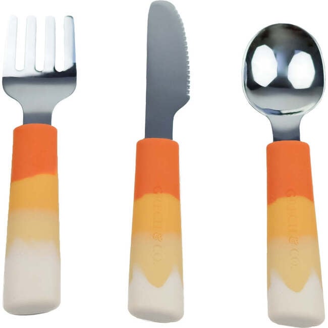 Color Splash Collection 3-Piece Cutlery Set, Sienna Ombre - Tableware - 1