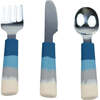 Color Splash Collection 3-Piece Cutlery Set, Desert Teal Ombre - Tableware - 1 - thumbnail