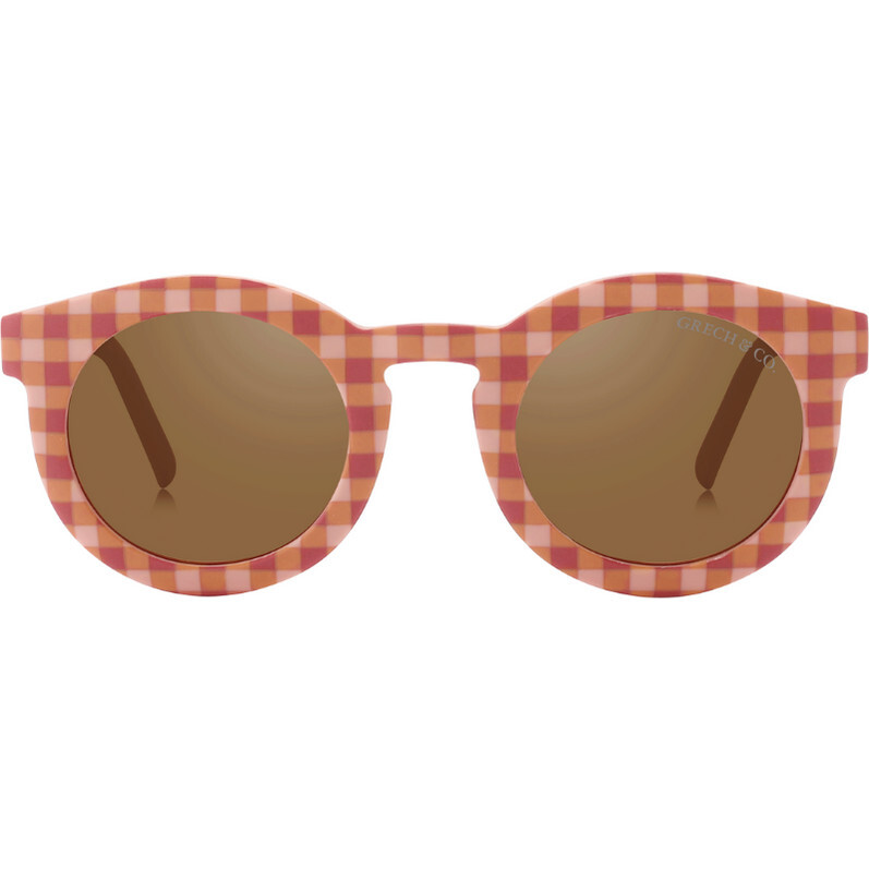 Adults Classic Bendable & Polarized Sunglasses, Sunset Gingham - Sunglasses - 1