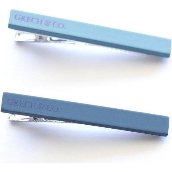 2-Toned Alligator Hair Clips, Laguna (Set of 2) - Hair Accessories - 1