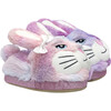 Fluffy Girls Light-Up Slippers, Pink - Slippers - 1 - thumbnail