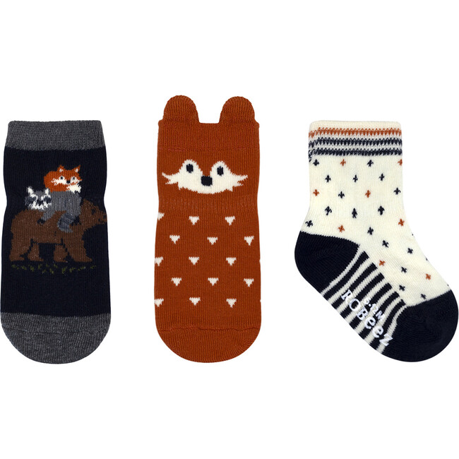 Fox & Friends 3D Crew Sock, Camel (3 Pack) - Socks - 1