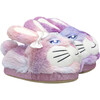 Fluffy Girls Light-Up Slippers, Pink - Slippers - 2