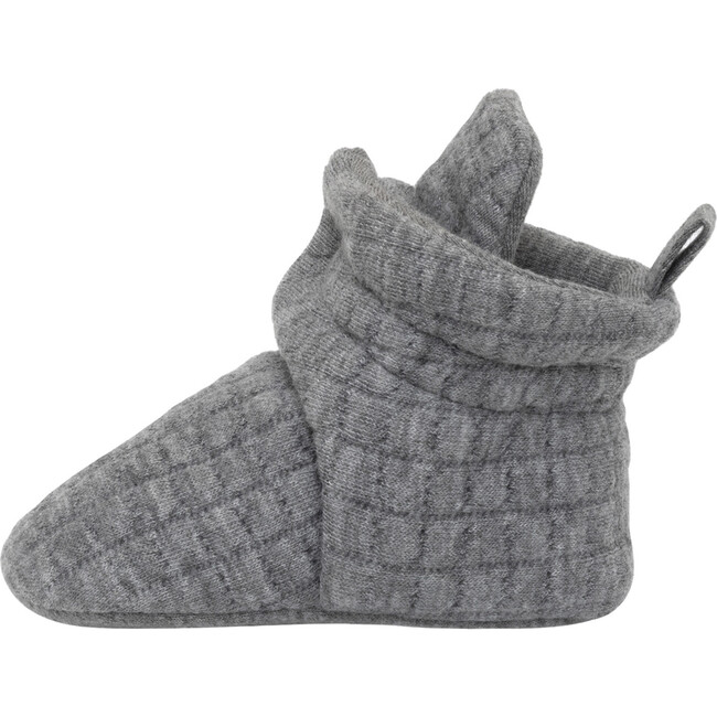 Koda textured Boys Snap Bootie, Grey - Booties - 2