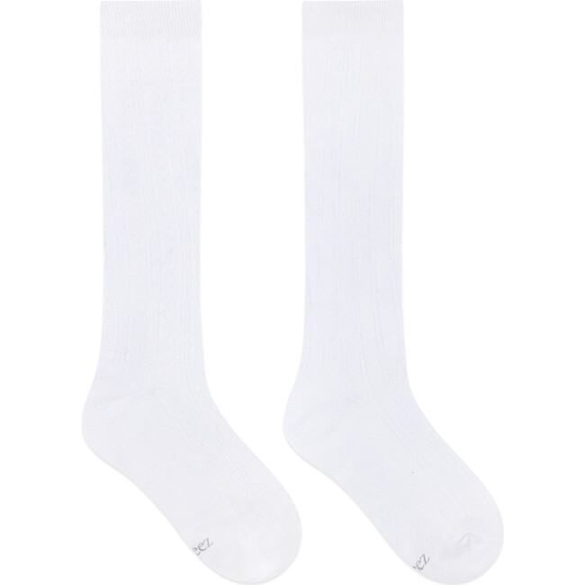 Demi Duo Knee High Sock, White (2 Pack) - Socks - 1