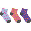 All Heart Quarter Sock, Assorted Colors (Pack of 3) - Socks - 1 - thumbnail