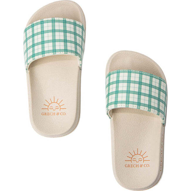 Classic Lightweight Slide Sandal, Fern Plaid