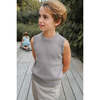 Classic Rib Knit Sweater Vest, Storm - Vests - 5