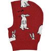 Rabbit Balaclava, Red - Balaclavas - 1 - thumbnail